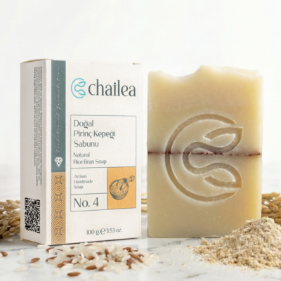 Doğal Pirinç Kepeği Sabunu 100 g | Chailea