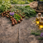 Karadeniz doğal sabun hammaddeleri — fındık, bitkisel yağlar ve aromatik bitkiler