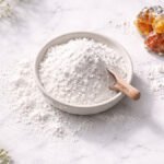 Çinko oksit (Zinc Oxide) tozu ve mineral numune — beyaz toz kozmetik bileşen