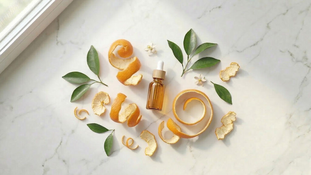 Mandalina yağı ve Citrus nobilis meyveleri — turuncu narenciye