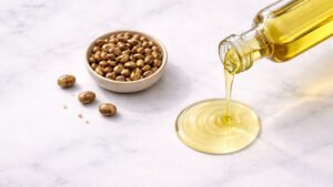 Hint yağı ve Ricinus communis tohumları — viskoz şeffaf yağ