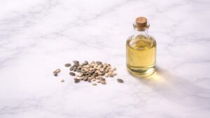 Ayçiçek yağı ve Helianthus annuus — altın sarısı ayçiçeği ve çekirdekler