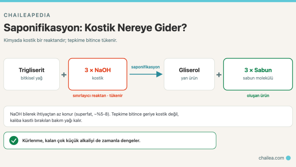 Sabunda Kostik Kalır mı? Saponifikasyon Sonrası NaOH Gerçeği 1 Sabunda Kostik Kalır mı? Saponifikasyon Sonrası NaOH Gerçeği