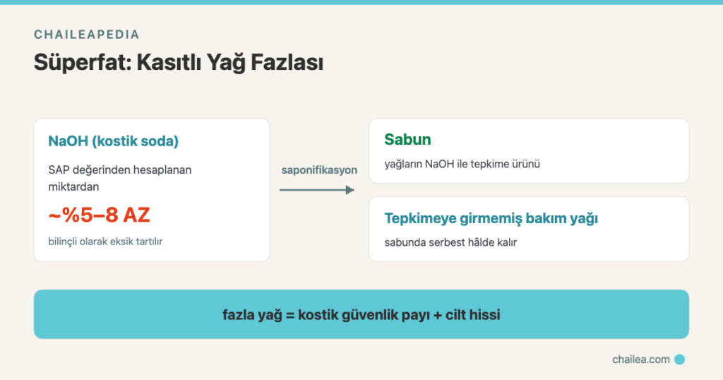 Süperfat (Yağ Fazlası) Nedir? Soğuk Yöntemde Reaksiyona Girmeyen Yağın Rolü ve Kostik Güvenlik Payı